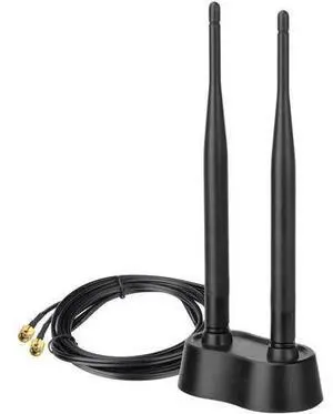 6.0dBi Omnidirectional Dual Band WiFi Antenna RP-SMA Male for Wireless Network Router Hotspots, PCI PCIe WiFi Cards 6.0dBi Omnidirectional Dual Band WiFi Antenna RP-SMA Male for Wireless Network Router Hotspots, PCI PCIe WiFi Cards