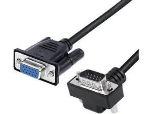 90 Degree VGA Cable Down Angle VGA Male to VGA Female Cable 1080P Full HD Computer Monitor Cable 0.5M (Down) 90 Degree VGA Cable Down Angle VGA Male to VGA Female Cable 1080P Full HD Computer Monitor Cable 0.5M (Down)