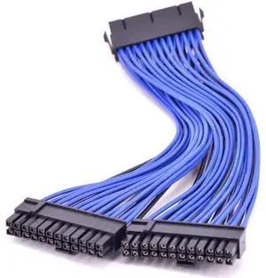24Pin 1 to 2 Power Supply Extension Cable ATX 24 Pin Male to Female Power Port Cable 20+4 Pin Desktop Internal PSU cable 24Pin 1 to 2 Power Supply Extension Cable ATX 24 Pin Male to Female Power Port Cable 20+4 Pin Desktop Internal PSU cable