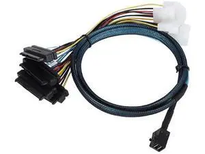 Mini SAS HD SFF-8643 to 4X SAS SFF-8482 Server Cable \u2013 12Gbps Server Internal High-Speed Cable | 30AWG | with Power Cable (39.37, Inches) Mini SAS HD SFF-8643 to 4X SAS SFF-8482 Server Cable \u2013 12Gbps Server Internal High-Speed Cable | 30AWG | with Power Cable (39.37, Inches)