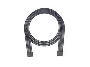 PCI-E5.0 12VHPWR 16Pin(12+4P) Sleeve Modular Cable, 16 AWG Male to Male Power Cable for RTX 3090Ti 4080 4090 (Black) PCI-E5.0 12VHPWR 16Pin(12+4P) Sleeve Modular Cable, 16 AWG Male to Male Power Cable for RTX 3090Ti 4080 4090 (Black)