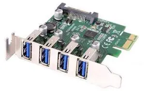 4 Port PCI-E 1X to 4 USB 3.0 HUB PCI Express Expansion Card Adapter with 80/120mm PCI-E Slot Bracket 4 Port PCI-E 1X to 4 USB 3.0 HUB PCI Express Expansion Card Adapter with 80/120mm PCI-E Slot Bracket