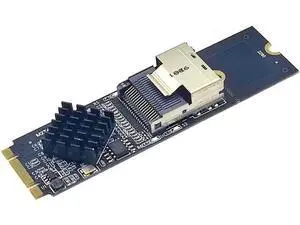 NEW M.2 NVME to Mini SAS SFF-8087 Expansion Card Support 4 Port SATA3.0 6Gbps HDD SSD SATA Controller SFF8087 to M2 NVME Adapter NEW M.2 NVME to Mini SAS SFF-8087 Expansion Card Support 4 Port SATA3.0 6Gbps HDD SSD SATA Controller SFF8087 to M2 NVME Adapter