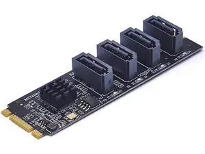 NEW M.2 NVME to Mini SAS SFF-8087 Expansion Card Support 4 Port SATA3.0 6Gbps HDD SSD SATA Controller SFF8087 to M2 NVME Adapter Grey NEW M.2 NVME to Mini SAS SFF-8087 Expansion Card Support 4 Port SATA3.0 6Gbps HDD SSD SATA Controller SFF8087 to M2 NVME Adapter Grey
