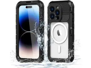 iPhone 14 Pro Waterproof Case, MagSafe Compatible, Built-in Screen Protector IP68 Underwater Dustproof 360 Full Body Shockproof Protective Cover for iPhone 14 Pro 6.1 inch 2022 iPhone 14 Pro Waterproof Case, MagSafe Compatible, Built-in Screen Protector IP68 Underwater Dustproof 360 Full Body Shockproof Protective Cover for iPhone 14 Pro 6.1 inch 2022