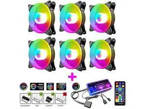 120mm Case Fan Cooler PC Air 12cm Cooling Fans 6PIN RGB Radiator 12V Mute Computer ARGB Aura Sync 120mm Case Fan Cooler PC Air 12cm Cooling Fans 6PIN RGB Radiator 12V Mute Computer ARGB Aura Sync