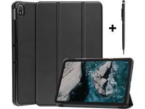 Nokia T20 Tablet Case 10.36 Inch 2021, Slim Light Trifold Stand Hard Shell Smart Cover for 10.36" Nokia T20 Tablet TA-1392 TA-13797 TA-1394 2021 with Universal Stylus Pen Blue Nokia T20 Tablet Case 10.36 Inch 2021, Slim Light Trifold Stand Hard Shell Smart Cover for 10.36" Nokia T20 Tablet TA-1392 TA-13797 TA-1394 2021 with Universal Stylus Pen Blue