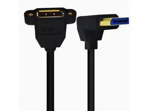 8K DP right Angle elbow male to female with double hole lockable displayport HD adapter cable version 1.4 Up Angle 8K DP right Angle elbow male to female with double hole lockable displayport HD adapter cable version 1.4 Up Angle