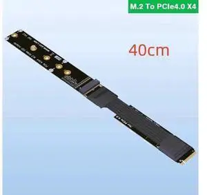 M.2 NVMe SSD Extension Cable Extender PCIe4.0 X4 Full Speed NVMe M-Key Supports M.2 NVME, Ultra SSD SSD Drives Grey M.2 NVMe SSD Extension Cable Extender PCIe4.0 X4 Full Speed NVMe M-Key Supports M.2 NVME, Ultra SSD SSD Drives Grey