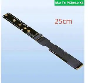 M.2 NVMe SSD Extension Cable Extender PCIe4.0 X4 Full Speed NVMe M-Key Supports M.2 NVME, Ultra SSD SSD Drives Gold M.2 NVMe SSD Extension Cable Extender PCIe4.0 X4 Full Speed NVMe M-Key Supports M.2 NVME, Ultra SSD SSD Drives Gold