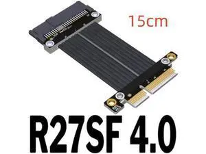 Riser U.2 Interface U2 To PCI-E 4.0 X4 SFF-8639 NVMe Solid State Transfer Extension Data Gen4.0 Cable 4 PCIe 4x Riser U.2 Interface U2 To PCI-E 4.0 X4 SFF-8639 NVMe Solid State Transfer Extension Data Gen4.0 Cable 4 PCIe 4x