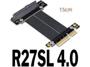 Riser U.2 Interface U2 To PCI-E 4.0 X4 SFF-8639 NVMe Solid State Transfer Extension Data Gen4.0 Cable 4 PCIe 4x Grey Riser U.2 Interface U2 To PCI-E 4.0 X4 SFF-8639 NVMe Solid State Transfer Extension Data Gen4.0 Cable 4 PCIe 4x Grey