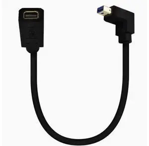 Gold plated 1.4 Mini DP male to female extension cable 8K Elbow Mini DisplayPort HD cable Down Angle Gold plated 1.4 Mini DP male to female extension cable 8K Elbow Mini DisplayPort HD cable Down Angle