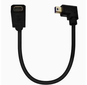 Gold plated 1.4 Mini DP male to female extension cable 8K Elbow Mini DisplayPort HD cable Right Angle Gold plated 1.4 Mini DP male to female extension cable 8K Elbow Mini DisplayPort HD cable Right Angle