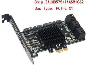 Chi a Mining Riser 10 Port PCIE SATA Card PCI Express SATA Controller PCIE to SATA3 Expansion Card PCI E X4 SATA 3 6Gbps ASM1166 Chi a Mining Riser 10 Port PCIE SATA Card PCI Express SATA Controller PCIE to SATA3 Expansion Card PCI E X4 SATA 3 6Gbps ASM1166