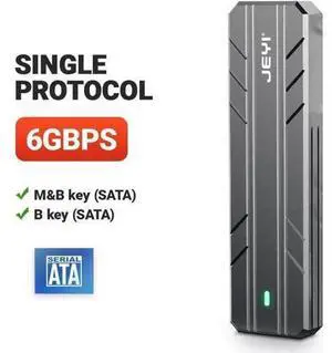 M.2 NVME SATA SSD Enclosure, USB C 3.2 Gen 2 10Gbps or 6Gbps SATA M-Key(B+M Key) SSD Reader Dual Protocol Hard Disk Case SATA M.2 NVME SATA SSD Enclosure, USB C 3.2 Gen 2 10Gbps or 6Gbps SATA M-Key(B+M Key) SSD Reader Dual Protocol Hard Disk Case SATA