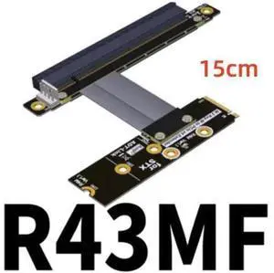 PCI-E 3.0 Riser Card M.2 for NGFF for NVMe to PCIe x16 Extension Cable Gen3 SATA Power Cable 32G/bps for BTC Miner Black PCI-E 3.0 Riser Card M.2 for NGFF for NVMe to PCIe x16 Extension Cable Gen3 SATA Power Cable 32G/bps for BTC Miner Black