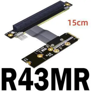 PCI-E 3.0 Riser Card M.2 for NGFF for NVMe to PCIe x16 Extension Cable Gen3 SATA Power Cable 32G/bps for BTC Miner Grey PCI-E 3.0 Riser Card M.2 for NGFF for NVMe to PCIe x16 Extension Cable Gen3 SATA Power Cable 32G/bps for BTC Miner Grey