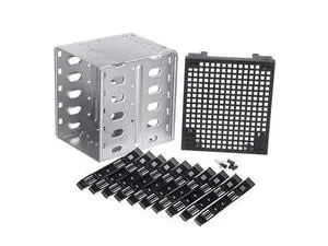 5.25 Inch to 5 x 3.5 Inch SATA HDD Cage Rack Hard Drive Disk Enclosure HardDrive Disk Tray Caddy Adapter 5.25 Inch to 5 x 3.5 Inch SATA HDD Cage Rack Hard Drive Disk Enclosure HardDrive Disk Tray Caddy Adapter