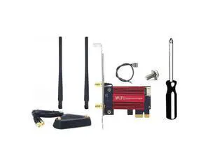 WiFi 7 BE200 Pro Pcie Wireless Network Adapter+8DB Antenna BT5.4 Tri Band 2.4G/5G/6GHz BE200 WiFi Card for Win11 Linux-AB01 WiFi 7 BE200 Pro Pcie Wireless Network Adapter+8DB Antenna BT5.4 Tri Band 2.4G/5G/6GHz BE200 WiFi Card for Win11 Linux-AB01