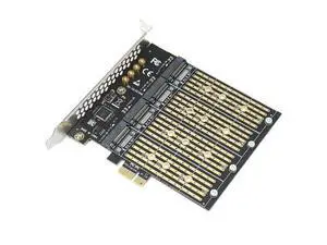 PCIe To NVME Adapter B Key M2 M.2 4 Port NGFF SATA SSD 10 Gbps To PCI Express X1 Adapter PCI-E M.2 Expansion Card Riser-AB01 PCIe To NVME Adapter B Key M2 M.2 4 Port NGFF SATA SSD 10 Gbps To PCI Express X1 Adapter PCI-E M.2 Expansion Card Riser-AB01