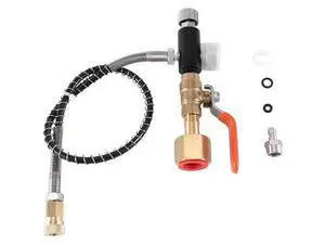 Charging Valve Connector, Carbon Dioxide Inflation Connector M11X1 Thread Quick Connect Adapter W21.8-14 Charging Valve Connector, Carbon Dioxide Inflation Connector M11X1 Thread Quick Connect Adapter W21.8-14