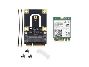 M.2 to Mini PCI-E Adapter with 6E AX210 Wireless Card 5374Mbps 802.11AX 2.4G/5Ghz/6Ghz BT5.2, Mini PCIE AX210 M.2 to Mini PCI-E Adapter with 6E AX210 Wireless Card 5374Mbps 802.11AX 2.4G/5Ghz/6Ghz BT5.2, Mini PCIE AX210