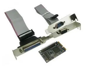 MINI PCI-e adapter to RS232 serial and parallel transfer COM mini pcie parallel printer port expansion card MINI PCI-e adapter to RS232 serial and parallel transfer COM mini pcie parallel printer port expansion card