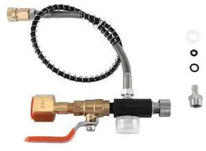 Charging Valve Connector, Carbon Dioxide Inflation Connector M11X1 Thread Quick Connect Adapter CGA320 Charging Valve Connector, Carbon Dioxide Inflation Connector M11X1 Thread Quick Connect Adapter CGA320