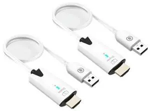 5G 30M Wireless -Compatible Extender Cable Audio Video Transmitter&Receiver Display Adapter for Camera PC(White)-AB01 5G 30M Wireless -Compatible Extender Cable Audio Video Transmitter&Receiver Display Adapter for Camera PC(White)-AB01