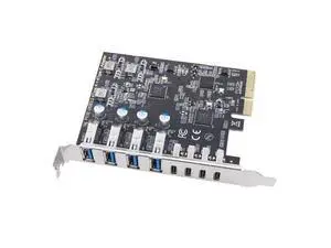 PCIE USB3.2 GEN2 10Gbps Expansion Card PCI Express X4 to 4 Port TYPE A + 4 Port TYPE C Adapter USB HUB for Desktop PC-AB01 PCIE USB3.2 GEN2 10Gbps Expansion Card PCI Express X4 to 4 Port TYPE A + 4 Port TYPE C Adapter USB HUB for Desktop PC-AB01