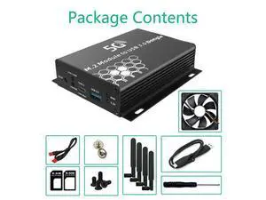 M.2 NGFF 4G/5G Module to USB 3.0 Adapter M2 Wifi Card Converter Riser Board with Antenna Cooler Fan SIM Card Slot-AB01 M.2 NGFF 4G/5G Module to USB 3.0 Adapter M2 Wifi Card Converter Riser Board with Antenna Cooler Fan SIM Card Slot-AB01