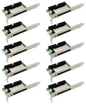 10Pcs 40-Pin Compact Flash Card to 3.5 IDE Converter Adapter Pci Bracket Back Panel-AB01 10Pcs 40-Pin Compact Flash Card to 3.5 IDE Converter Adapter Pci Bracket Back Panel-AB01