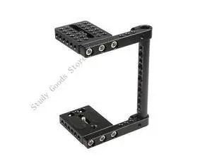 Aluminum Camera Cage Adjustable Top Handle Cheese Plate Camera Base Plate Adapter For DSLR Camera Cage Accessories Aluminum Camera Cage Adjustable Top Handle Cheese Plate Camera Base Plate Adapter For DSLR Camera Cage Accessories