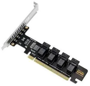 U.2 SFF-8643 Expansion Card PCI-E 16X to 4 Ports U.2 SFF-8639 NVME PCIe SSD Adapter VROC Raid0 Hyper for Mainboard SSD U.2 SFF-8643 Expansion Card PCI-E 16X to 4 Ports U.2 SFF-8639 NVME PCIe SSD Adapter VROC Raid0 Hyper for Mainboard SSD