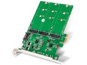 PCI Express to 3 port NGFF M.2 Key-B slot adapter raid card sata ssd PCI Express to 3 port NGFF M.2 Key-B slot adapter raid card sata ssd