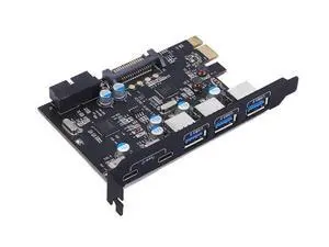 PCI Express Card to 3 PORTS USB 3.0 2 PORTS USB3.1 Type C Internal USB 3.0 20PIN 7 Ports USB HUB pcie to Type-c Converter Card PCI Express Card to 3 PORTS USB 3.0 2 PORTS USB3.1 Type C Internal USB 3.0 20PIN 7 Ports USB HUB pcie to Type-c Converter Card