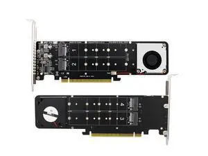 NVMe SSD Expansion Card NVMe PCIe RAID Adapter 4 Ports NVME SSD To PCI-E 4.0 X16 Expansion Card NVMe SSD Expansion Card NVMe PCIe RAID Adapter 4 Ports NVME SSD To PCI-E 4.0 X16 Expansion Card