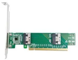 Adapter Card PCI Express X16 to 2-Port SlimSAS SFF-8654 8I Adapter Multi-Function Portable Adapter Card-AB01 Adapter Card PCI Express X16 to 2-Port SlimSAS SFF-8654 8I Adapter Multi-Function Portable Adapter Card-AB01