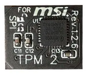 TPM 2.0 Encryption Security Module Remote Card 12 Pin SPI TPM2.0 Security Module for MSI Motherboard TPM 2.0 Encryption Security Module Remote Card 12 Pin SPI TPM2.0 Security Module for MSI Motherboard