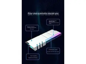 Computer DDR4 DDR5 5V ARGB Sync Memory Radiator PC RGB Colorful RAM Heatsink Cooler Cooling Shim Armor Silver White-AB01 Computer DDR4 DDR5 5V ARGB Sync Memory Radiator PC RGB Colorful RAM Heatsink Cooler Cooling Shim Armor Silver White-AB01