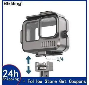 Aluminum Waterproof Case Underwater 40M Protective Housing Shell for Gopro Hero 13 12 11 10 9 Accessories Tow Cold Shoe Design Aluminum Waterproof Case Underwater 40M Protective Housing Shell for Gopro Hero 13 12 11 10 9 Accessories Tow Cold Shoe Design