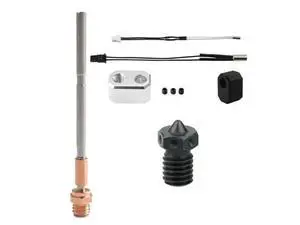 For Prusa I3 MK4 Extruder Hotend Kit 0.4MM Hardened Steel Nozzle Aluminum Heating Block 24V 40W Heating Rod For Prusa I3 MK4 Extruder Hotend Kit 0.4MM Hardened Steel Nozzle Aluminum Heating Block 24V 40W Heating Rod