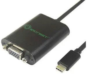 USB3.1 Type-C to VGA Adapter USB Type-C transfer to VGA Cable converter 1080P USB3.1 Type-C to VGA Adapter USB Type-C transfer to VGA Cable converter 1080P