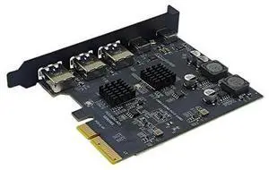 PCI Express X4 to 2Port Type C + 3 Port USB3.2 Gen2 10Gbps Adapter ASM3142 + VL822 Chip PCIE USB Expansion Card-AB01 PCI Express X4 to 2Port Type C + 3 Port USB3.2 Gen2 10Gbps Adapter ASM3142 + VL822 Chip PCIE USB Expansion Card-AB01