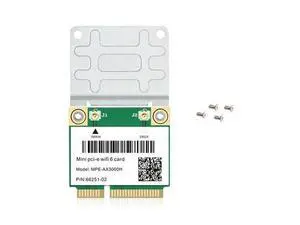 6 MPE-AX3000H 2974Mbps Wireless Half Mini PCI-E Card Bluetooth 5.0 Dual Band 2.4G/5G Wlan Network Card Adapter 6 MPE-AX3000H 2974Mbps Wireless Half Mini PCI-E Card Bluetooth 5.0 Dual Band 2.4G/5G Wlan Network Card Adapter