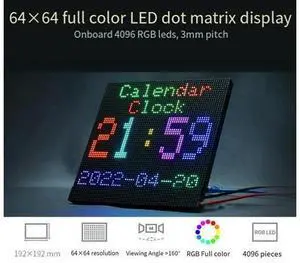 for LED Dot Matrix Display RGB Color LED Application Screen Brightness Adjustable HUB75 Interface Module-AB01 for LED Dot Matrix Display RGB Color LED Application Screen Brightness Adjustable HUB75 Interface Module-AB01