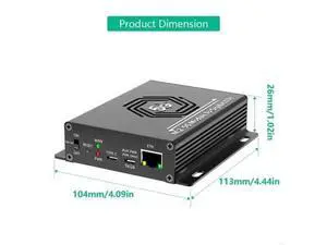M.2 Module to 2.5Gbps RJ45 Ethernet Corded Lan Adapter With Fan 4 Antennas Support RM520N-GL RM510Q-GL RM500Q-GL M.2 Module to 2.5Gbps RJ45 Ethernet Corded Lan Adapter With Fan 4 Antennas Support RM520N-GL RM510Q-GL RM500Q-GL