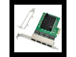 RJ45 4-Port Gigabit Network Card Ethernet Server PCIE Network Card Adapter PCI-E X1 Interface RJ45 4-Port Gigabit Network Card Ethernet Server PCIE Network Card Adapter PCI-E X1 Interface