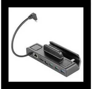 Docking Station TV Base Stand 6 in 1 Hub Holder Dock 60Hz HDMI-Compatible USB-C RJ45 Ethernet for Steam Deck Console Docking Station TV Base Stand 6 in 1 Hub Holder Dock 60Hz HDMI-Compatible USB-C RJ45 Ethernet for Steam Deck Console